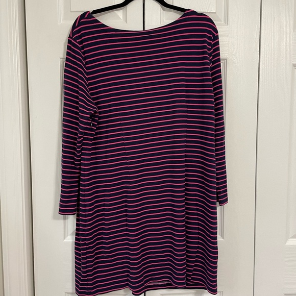 SAIL TO SABLE Navy and Pink Long Sleeve Shirt Dress Size XL - Picture 5 of 5